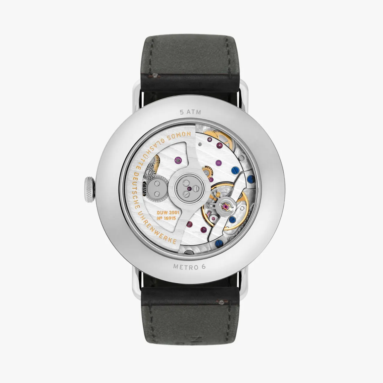 NOMOS Glashütte Metro Neomatik Otomatik Gümüş 1113 detay görseli 1