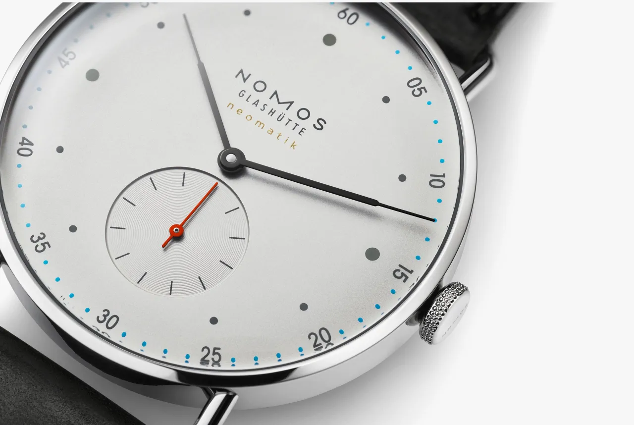 NOMOS Glashütte Metro Neomatik Otomatik Gümüş 1113 detay görseli 2