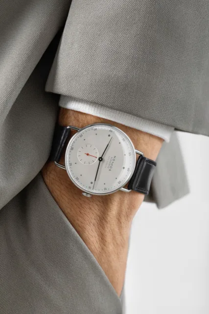 NOMOS Glashütte Metro Neomatik Otomatik Gümüş 1113 Görsel 7