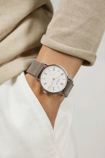 NOMOS Tangente 33 Duo Otomatik Beyaz Gümüş Plaka 120 Görsel 8