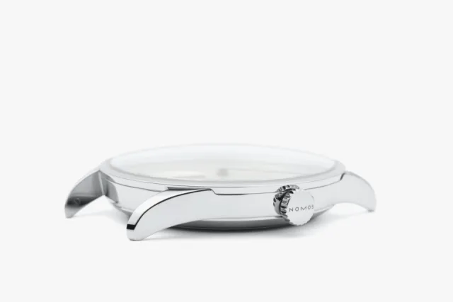 NOMOS Glashütte Minimatik Otomatik Beyaz Gümüş Plaka 1203 Görsel 4