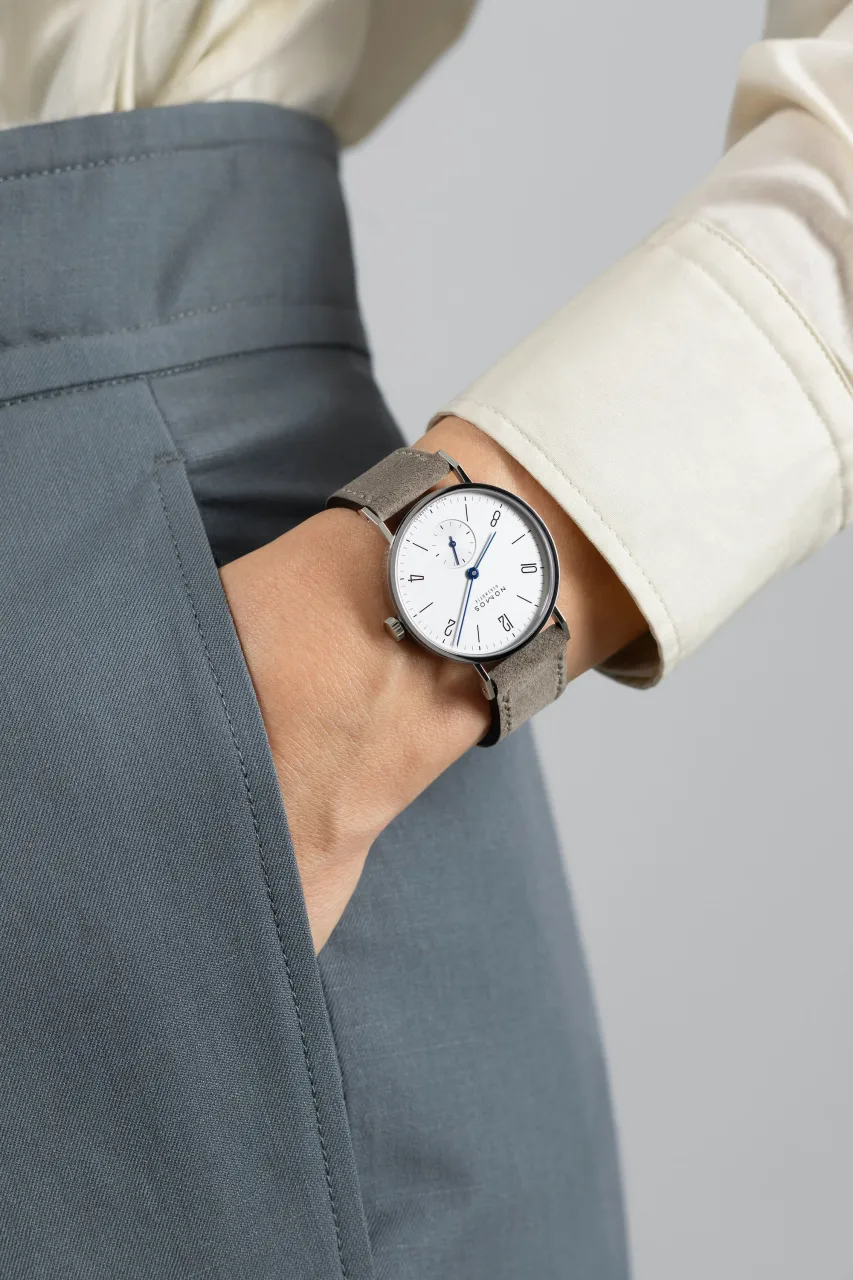 NOMOS Glashütte Tangente 33 Otomatik Beyaz 122 detay görseli 5