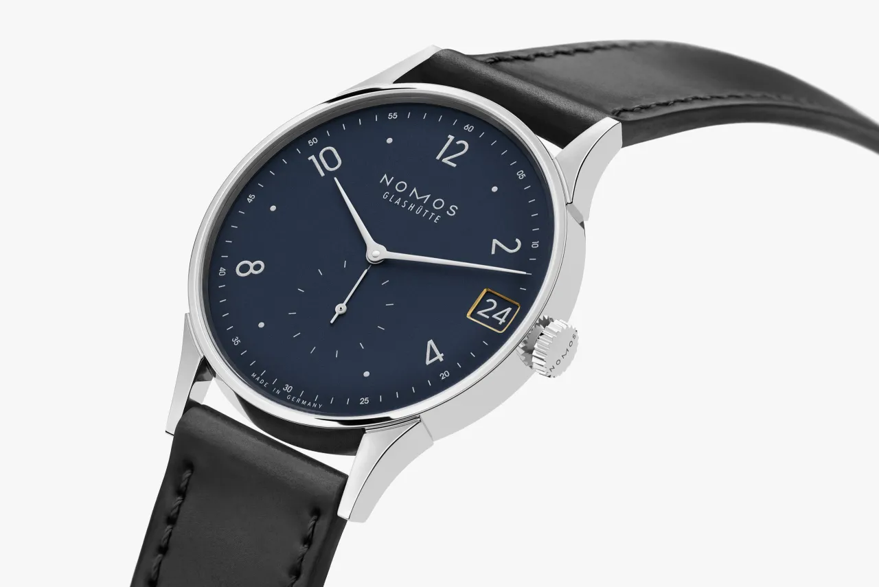 NOMOS Glashütte Minimatik 39 Date Blue 1252 detay görseli 2