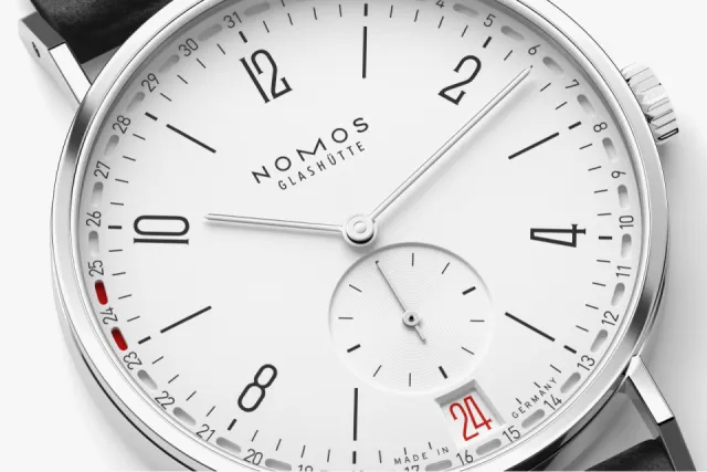 NOMOS Glashütte Tangente 2date Otomatik Beyaz Gümüş 135SB Görsel 4