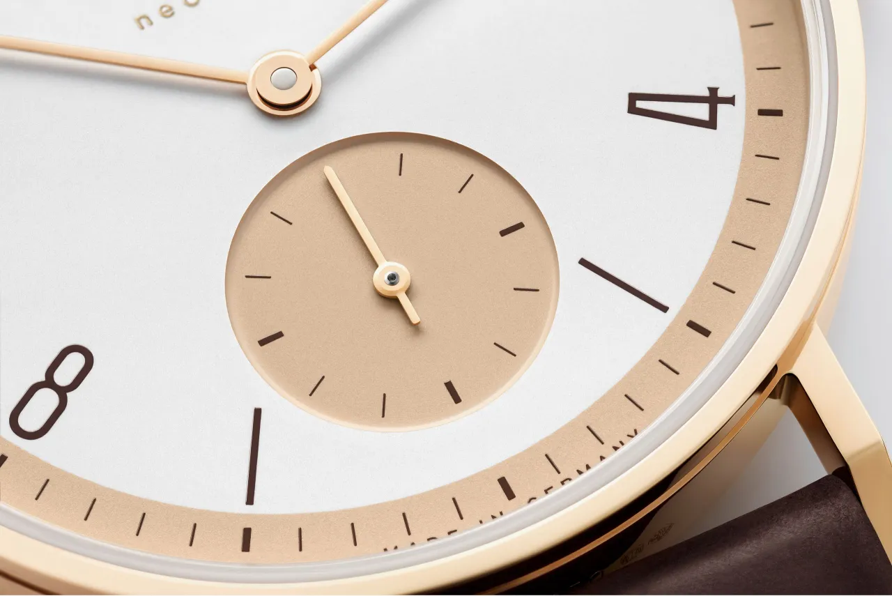 NOMOS Glashütte Tangente Rose Gold Neomatik 175 Years Watchmaking Glashütte 160S1 detay görseli 4