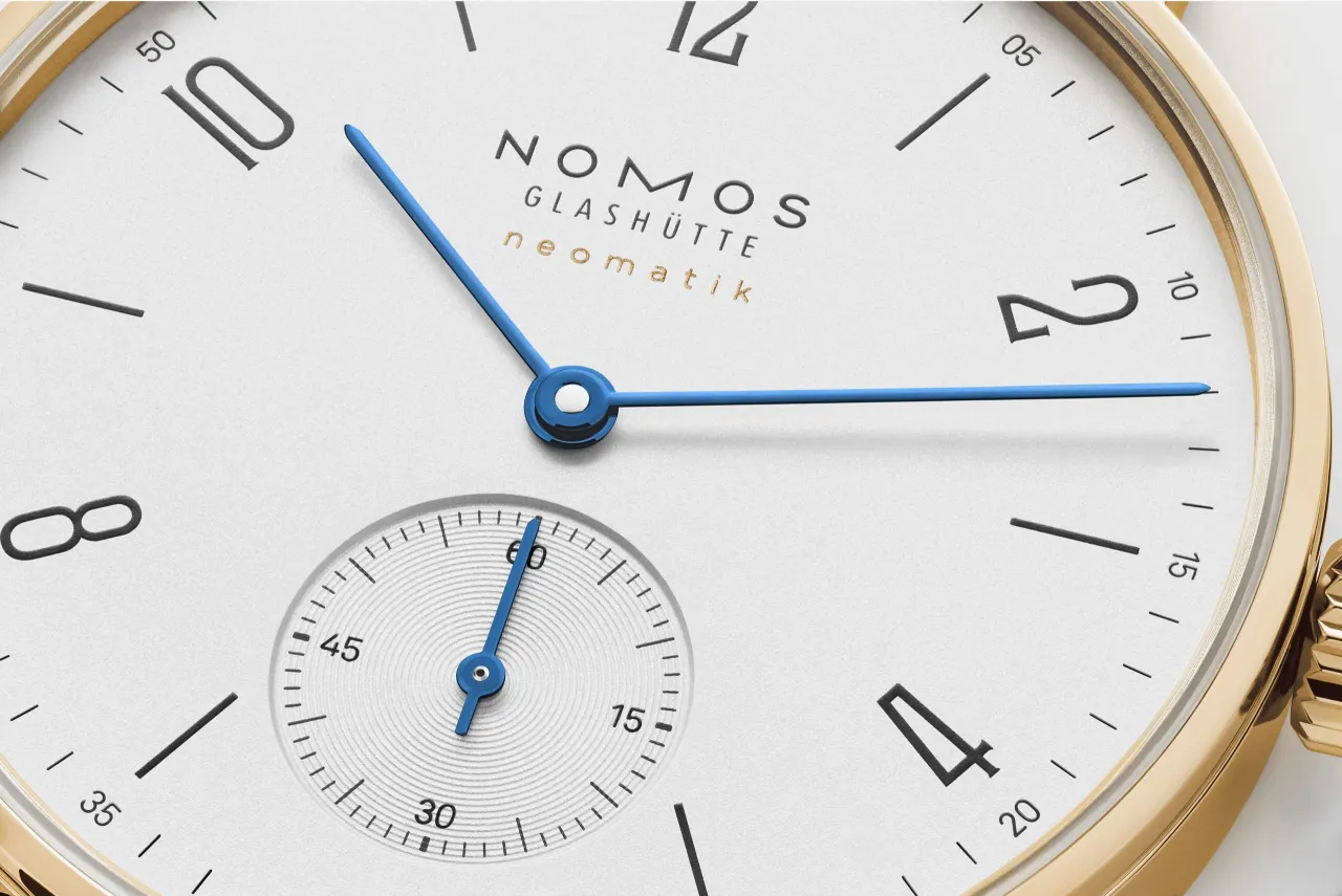 NOMOS Glashütte Tangente Gold Neomatik 161 detay görseli 4