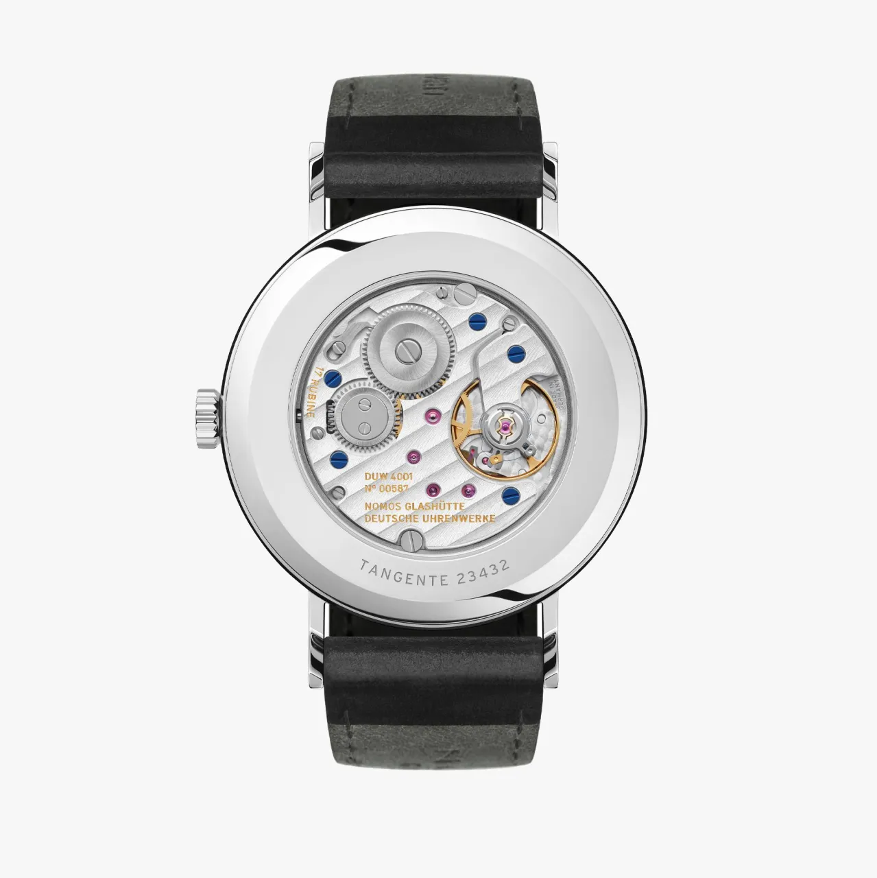 NOMOS Tangente 38 Refurbished White Silver-Plated 1642 detay görseli 1