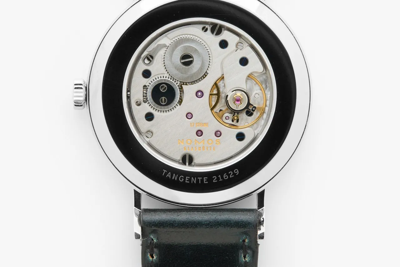NOMOS Tangente 38 Refurbished White Silver-Plated 1642 detay görseli 3