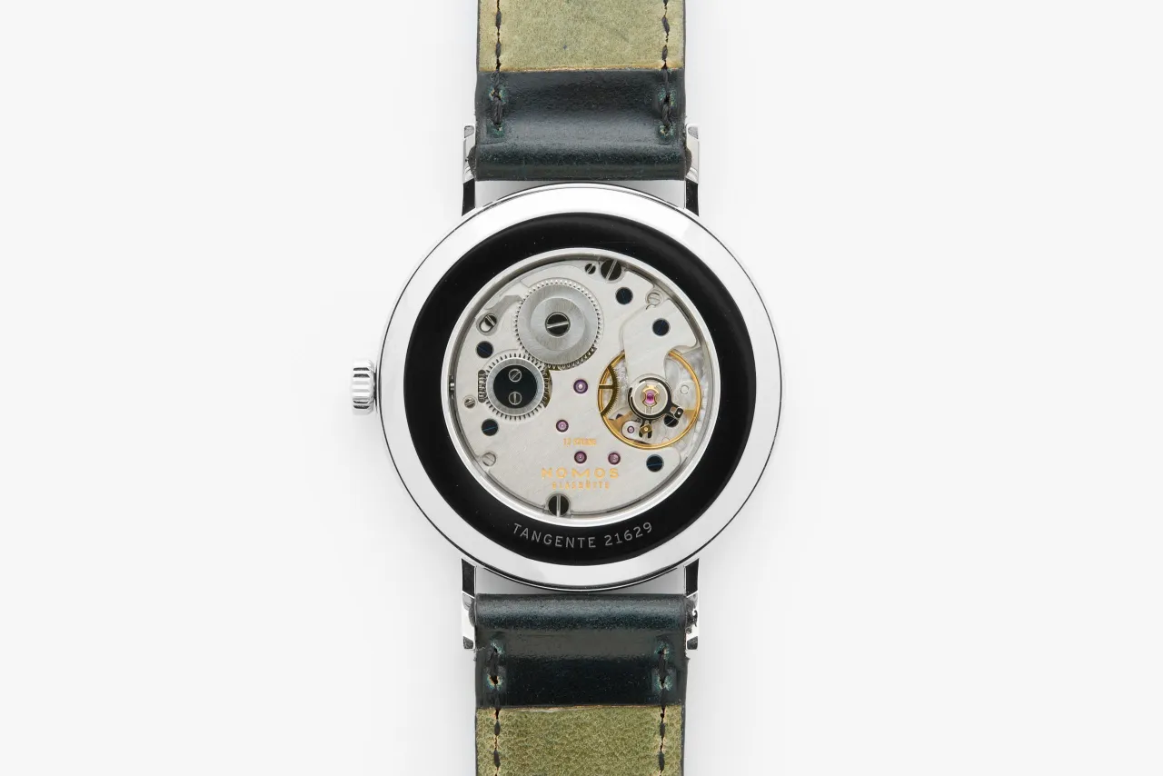 NOMOS Tangente 38 Refurbished White Silver-Plated 1642 detay görseli 4