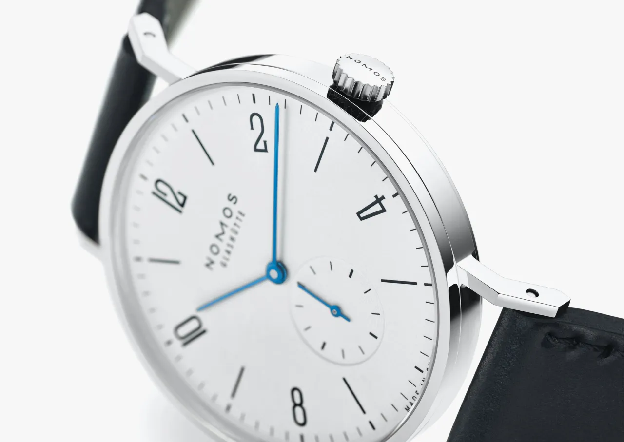 NOMOS Glashütte Tangente 38 Otomatik Beyaz Gümüş 165 detay görseli 3