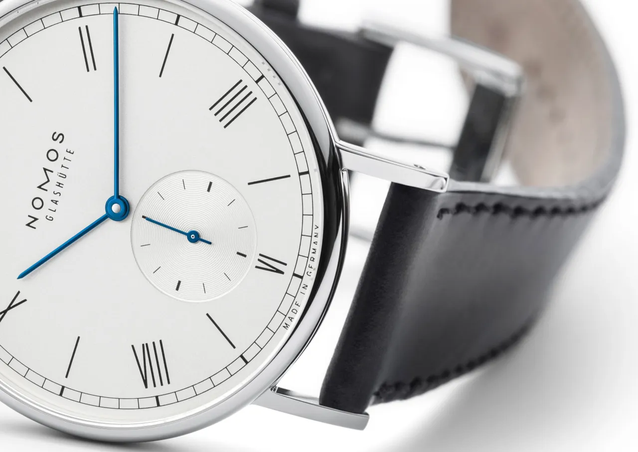 NOMOS Glashütte Ludwig 38 Otomatik Beyaz Gümüş 234 detay görseli 4
