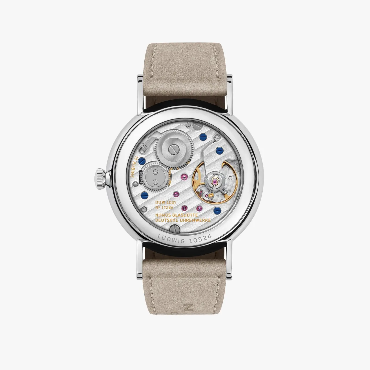 NOMOS Glashütte Ludwig 33 Duo Beyaz Gümüş Plaka 241 detay görseli 1