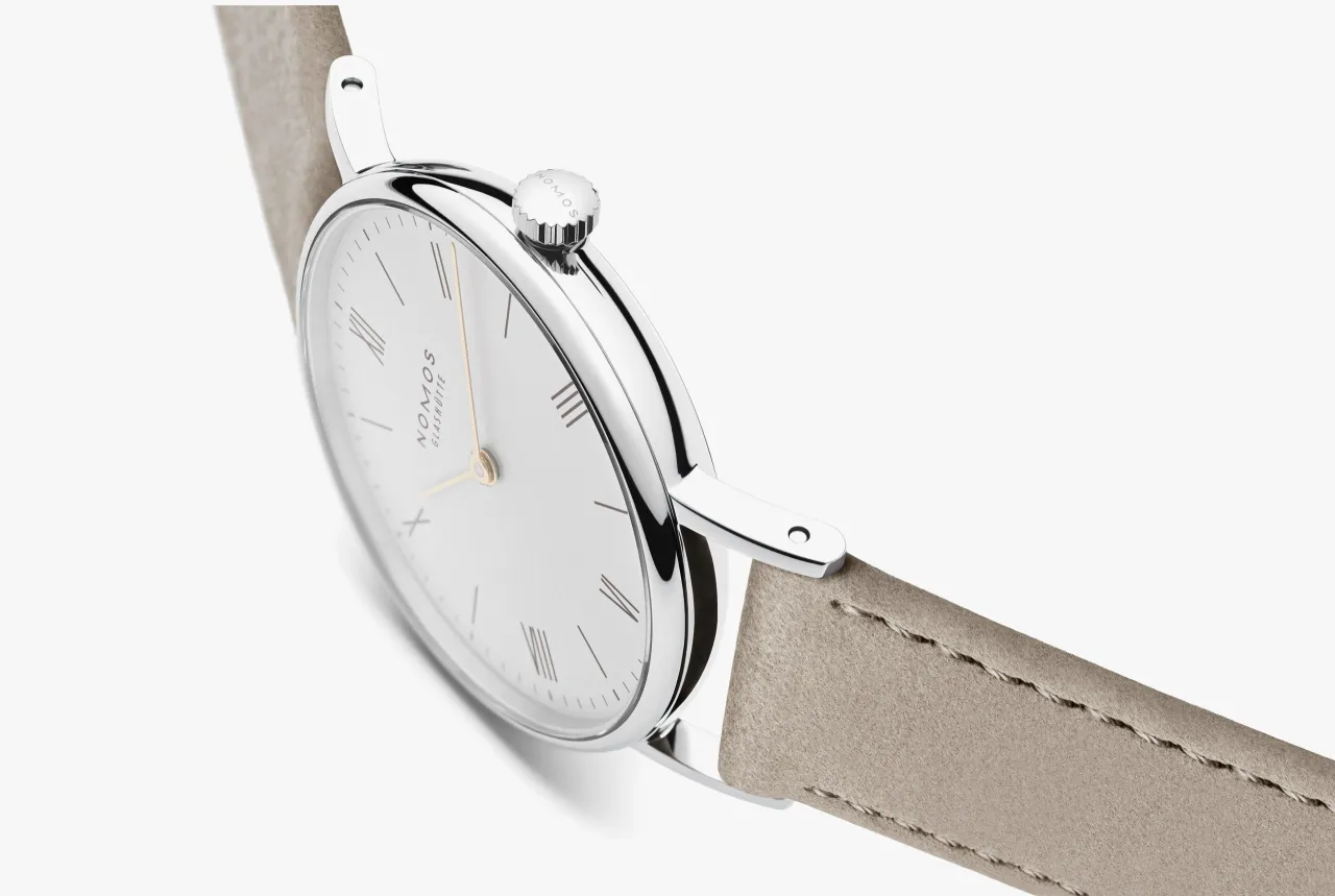 NOMOS Glashütte Ludwig 33 Duo Beyaz Gümüş Plaka 241 detay görseli 5