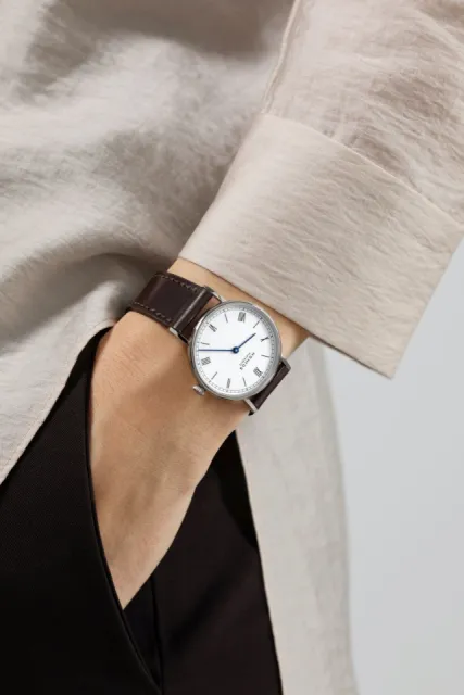 NOMOS Ludwig 33 Duo Enamel White 242 Görsel 8