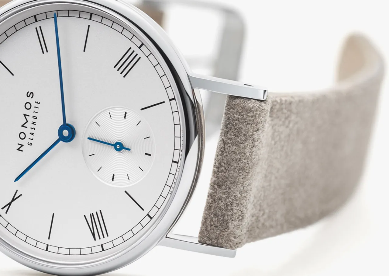 NOMOS Glashütte Ludwig 33 Otomatik Beyaz Gümüş Plaka 243 detay görseli 4