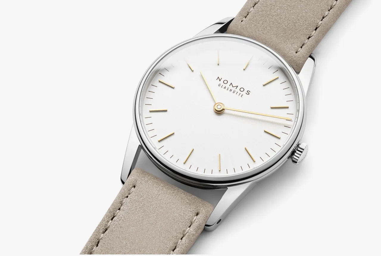 NOMOS Glashütte Orion 33 Duo Manual White Silver-Plated 319 detay görseli 2