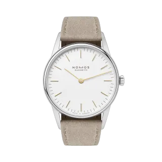 NOMOS Glashütte Orion 33 Duo Manual White Silver-Plated 319