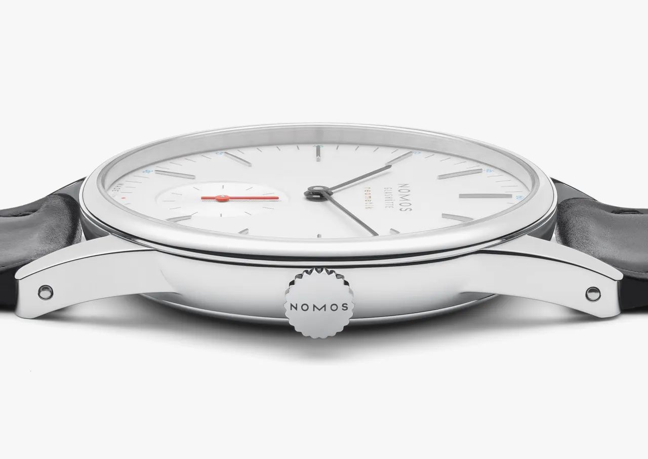 NOMOS Glashütte Orion Neomatik Beyaz Gümüş 392 detay görseli 4