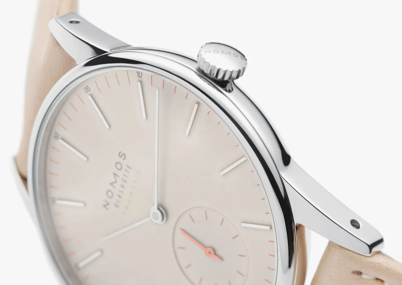 NOMOS Glashütte Orion Neomatik Champagne Otomatik 393 detay görseli 4
