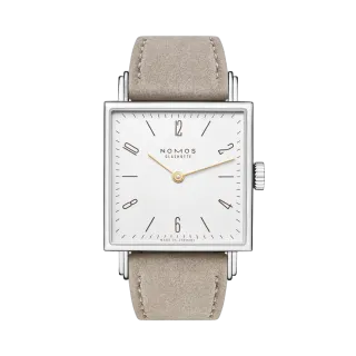 NOMOS Tetra 27 Duo Beyaz Gümüş Plaka 405