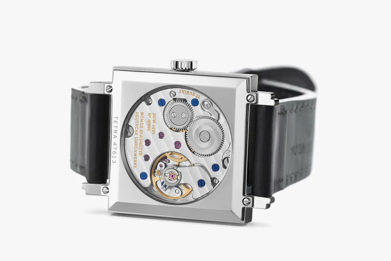 NOMOS Tetra White Silver-Plated Otomatik 406 detay görseli 3