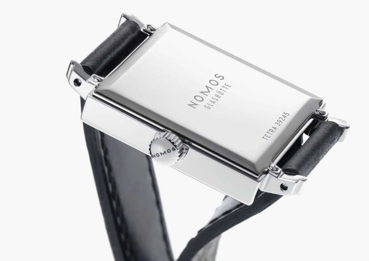 NOMOS Tetra White Silver-Plated Otomatik 408 detay görseli 3