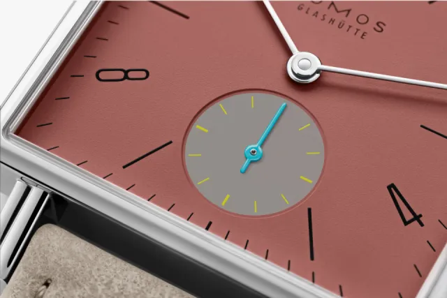 NOMOS Tetra Terra Terracotta Red Otomatik 438SB Görsel 4