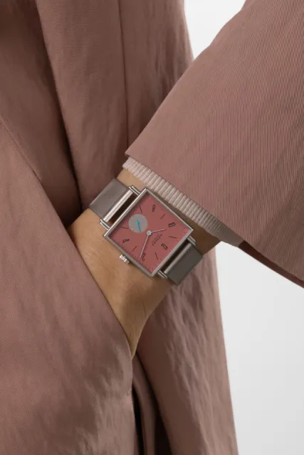 NOMOS Tetra Terra Terracotta Red Otomatik 438SB Görsel 9