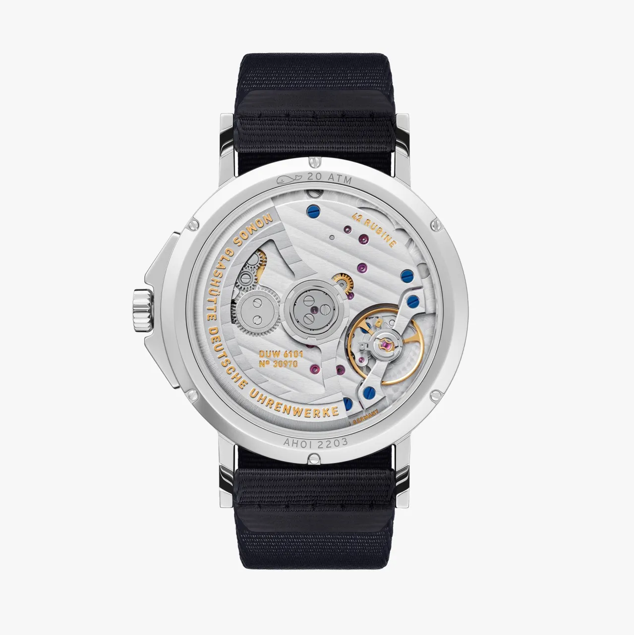 NOMOS Ahoi Neomatik 38 Date Otomatik Beyaz 525 detay görseli 1