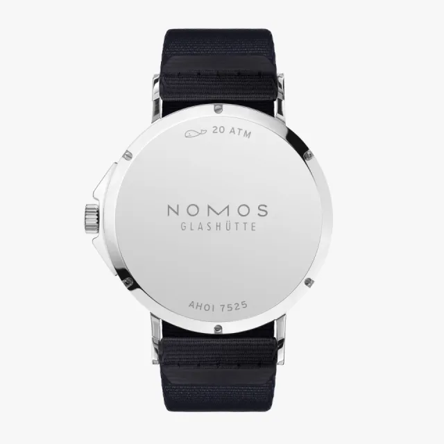 NOMOS Ahoi Otomatik Beyaz Gümüş Plaka 555 Görsel 2