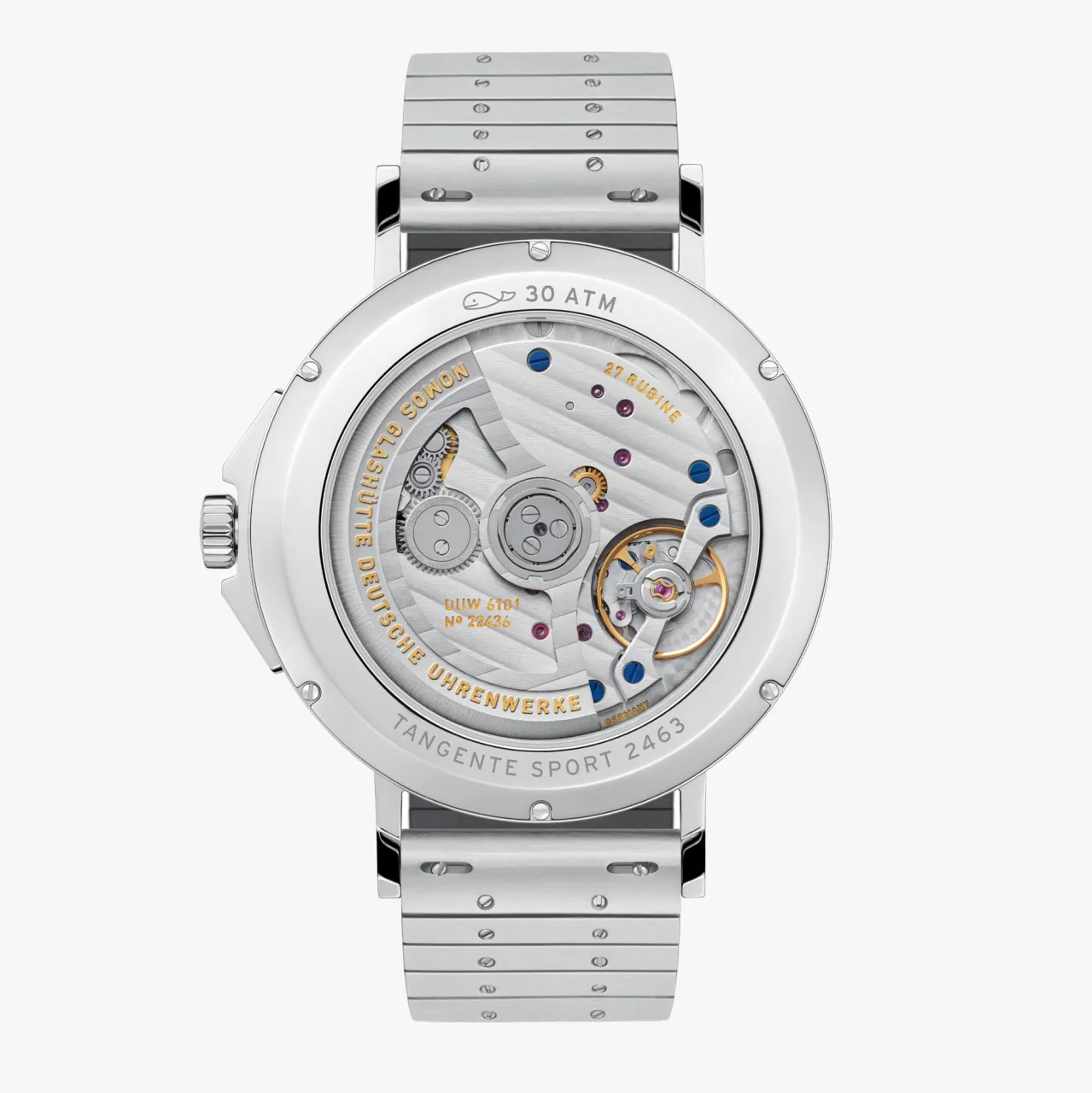 NOMOS Tangente Sport Otomatik Beyaz Gümüş Plaka 580 detay görseli 1