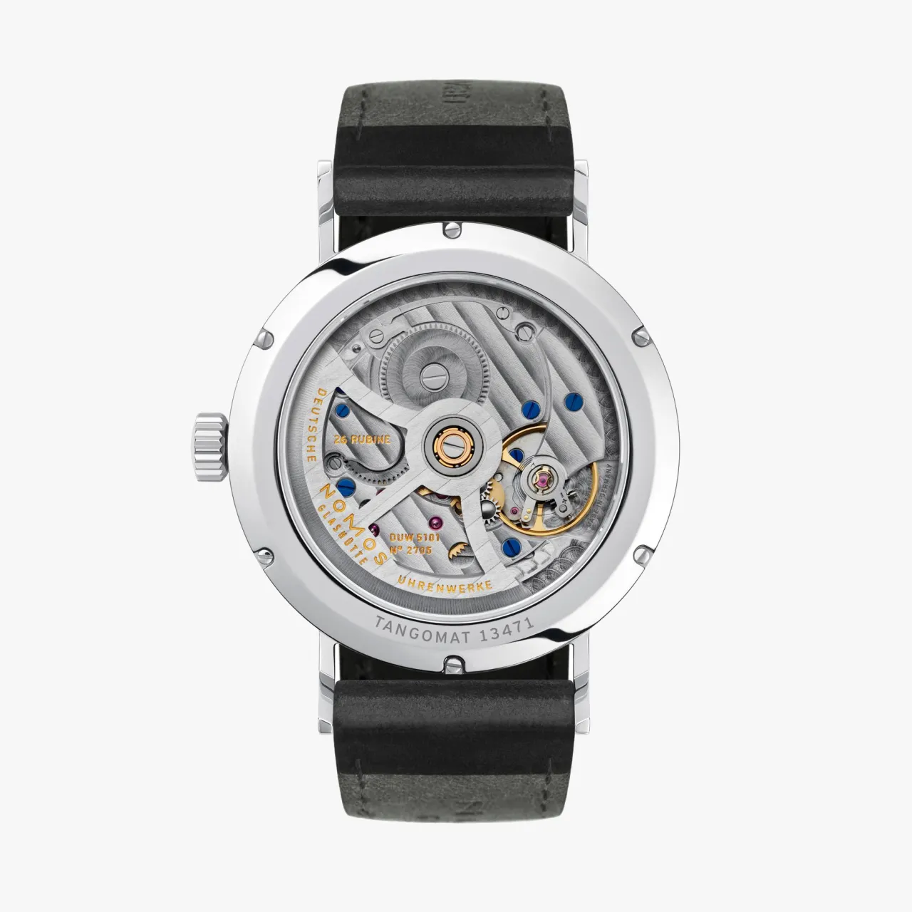 NOMOS Glashütte Tangomat Date Otomatik Beyaz Gümüş 602 detay görseli 1