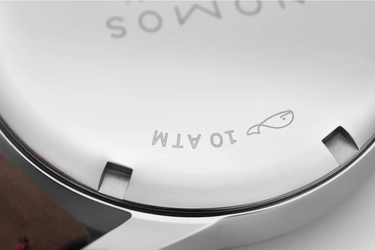 NOMOS Glashütte Club Otomatik Beyaz Gümüş 7011 detay görseli 4