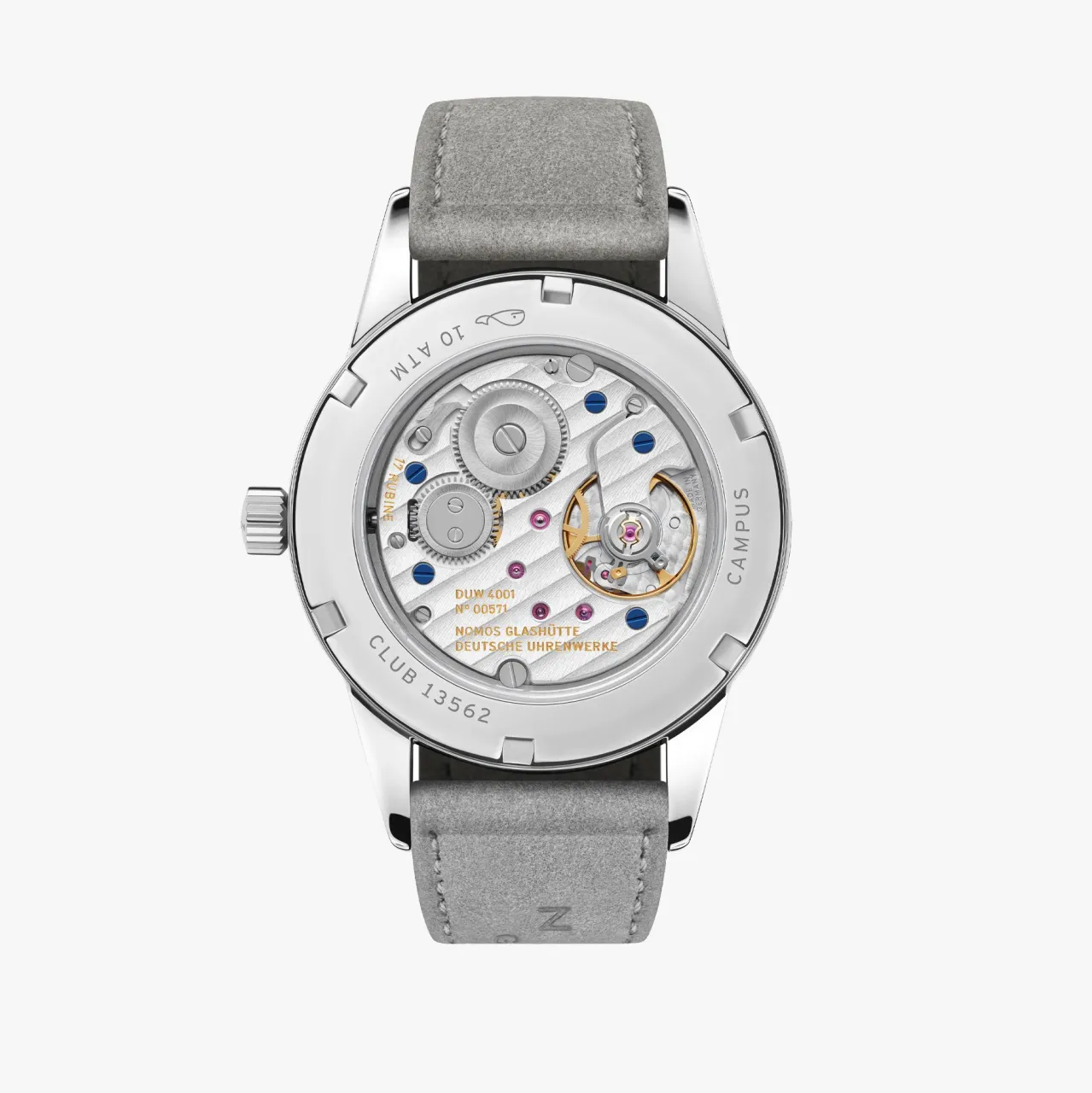 NOMOS Glashütte Club Campus Beyaz Gümüş 709 detay görseli 1