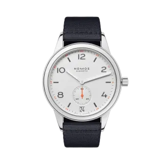 NOMOS Glashütte Club Automatic Date White Silver-Plated 775