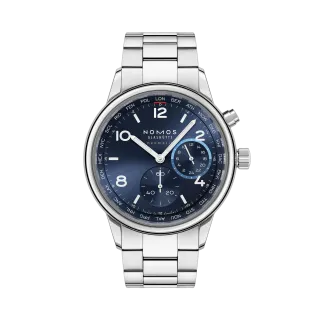 NOMOS Glashütte Club Sport Neomatik Worldtimer Blue 790