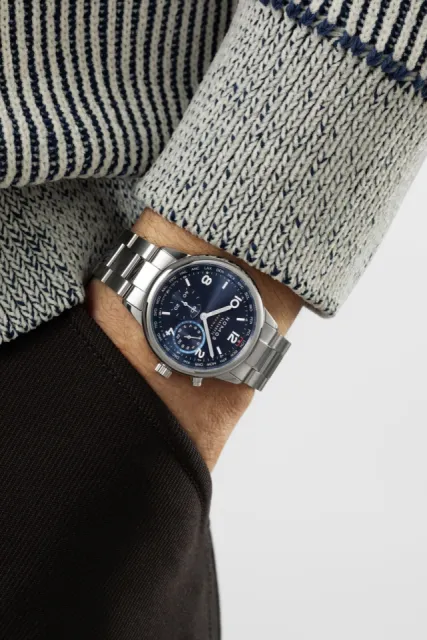 NOMOS Glashütte Club Sport Neomatik Worldtimer Blue 790 Görsel 13