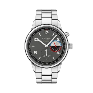 NOMOS Glashütte Club Sport Neomatik Worldtimer Volcano 790S1