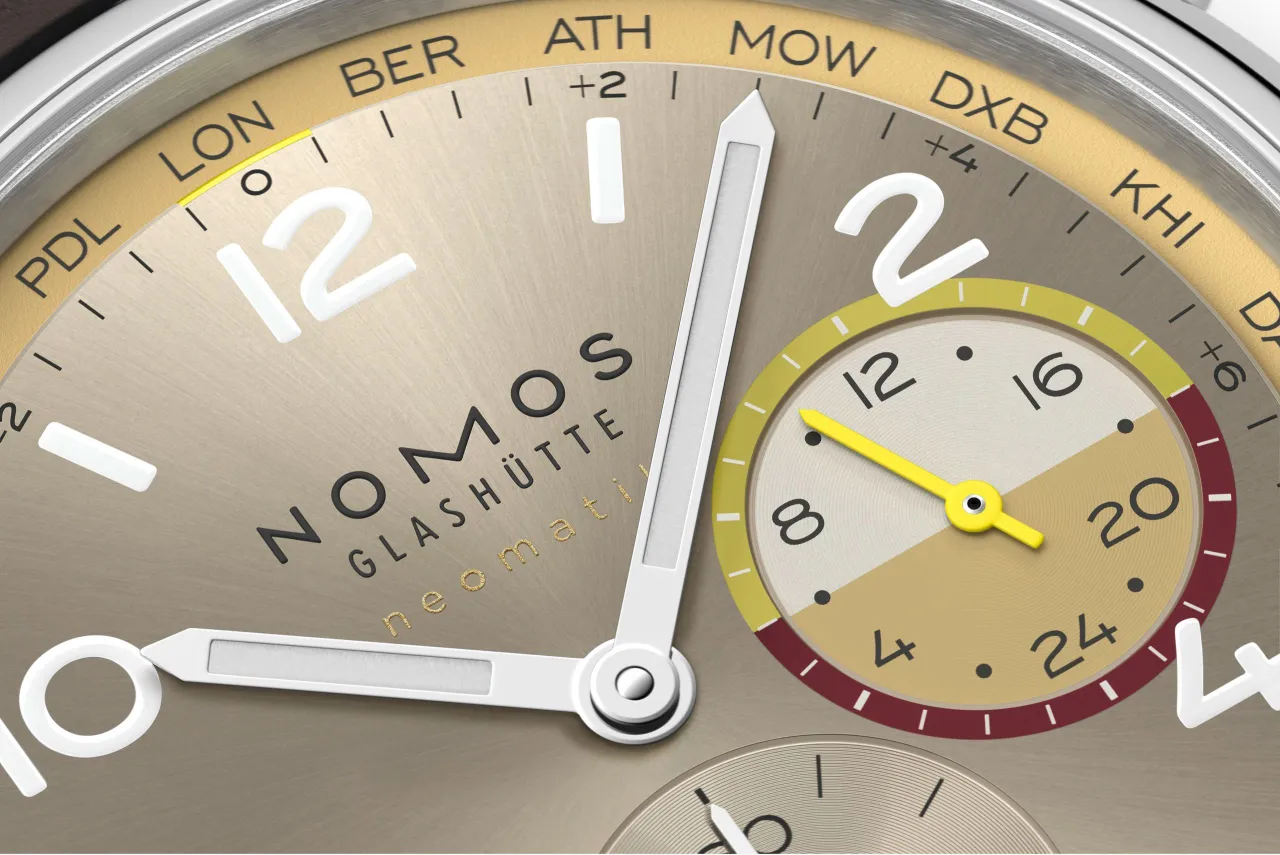 NOMOS Glashütte Club Sport Neomatik Worldtimer Reverie 790S11 detay görseli 4