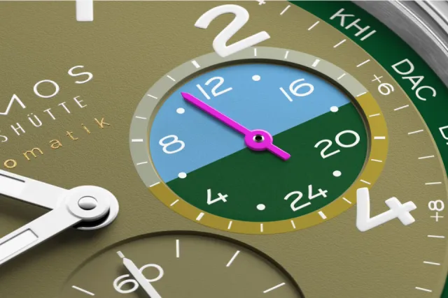 NOMOS Glashütte Club Sport Neomatik Worldtimer Jungle 790S2 Görsel 5