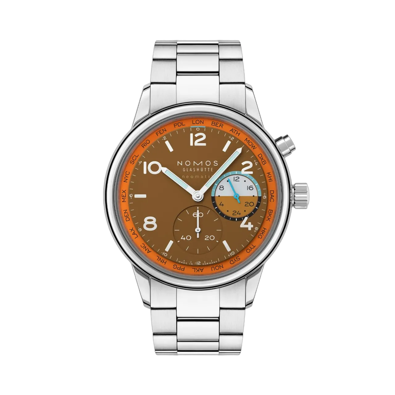 NOMOS Glashütte Club Sport Neomatik Worldtimer Canyon 790S3