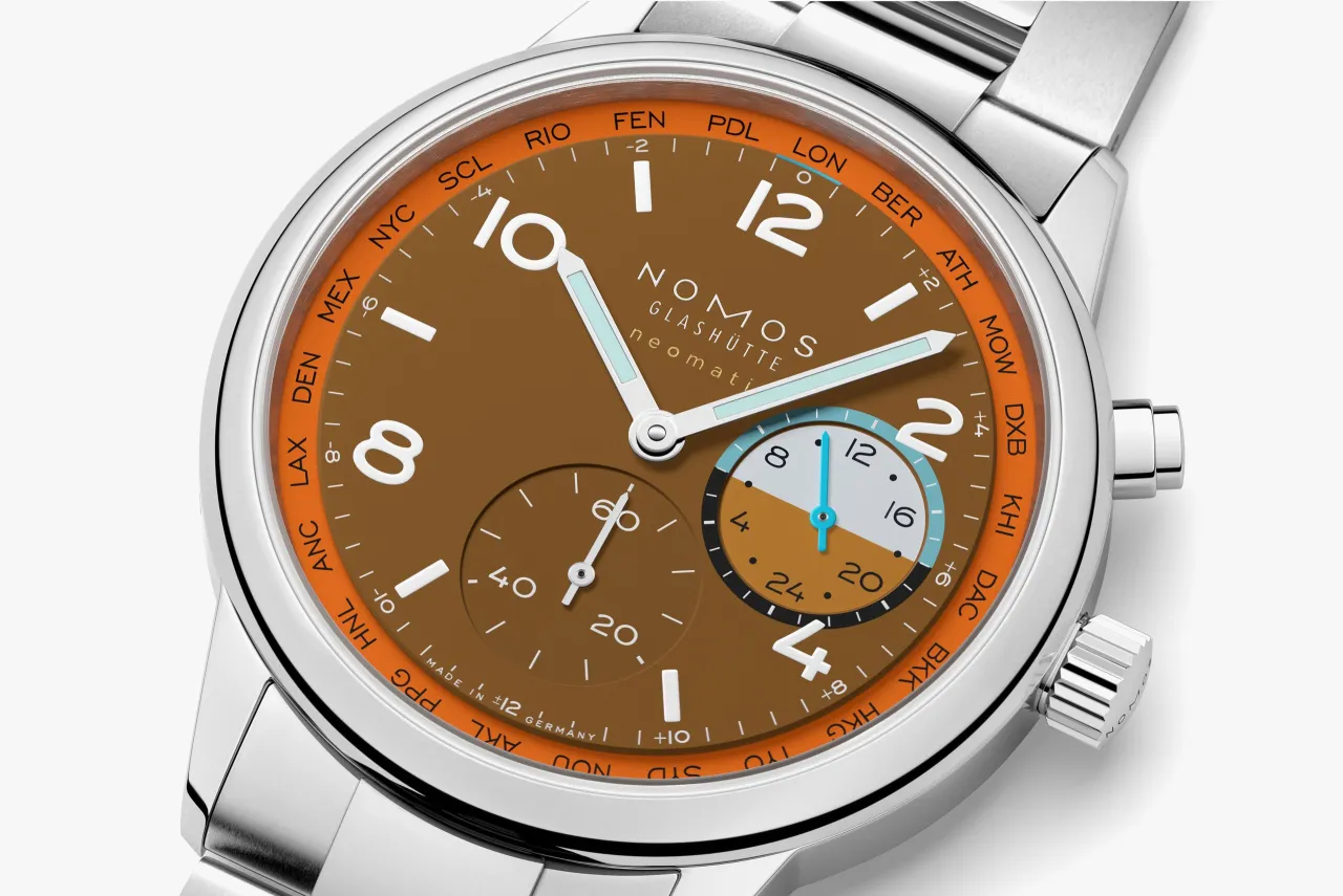 NOMOS Glashütte Club Sport Neomatik Worldtimer Canyon 790S3 detay görseli 3