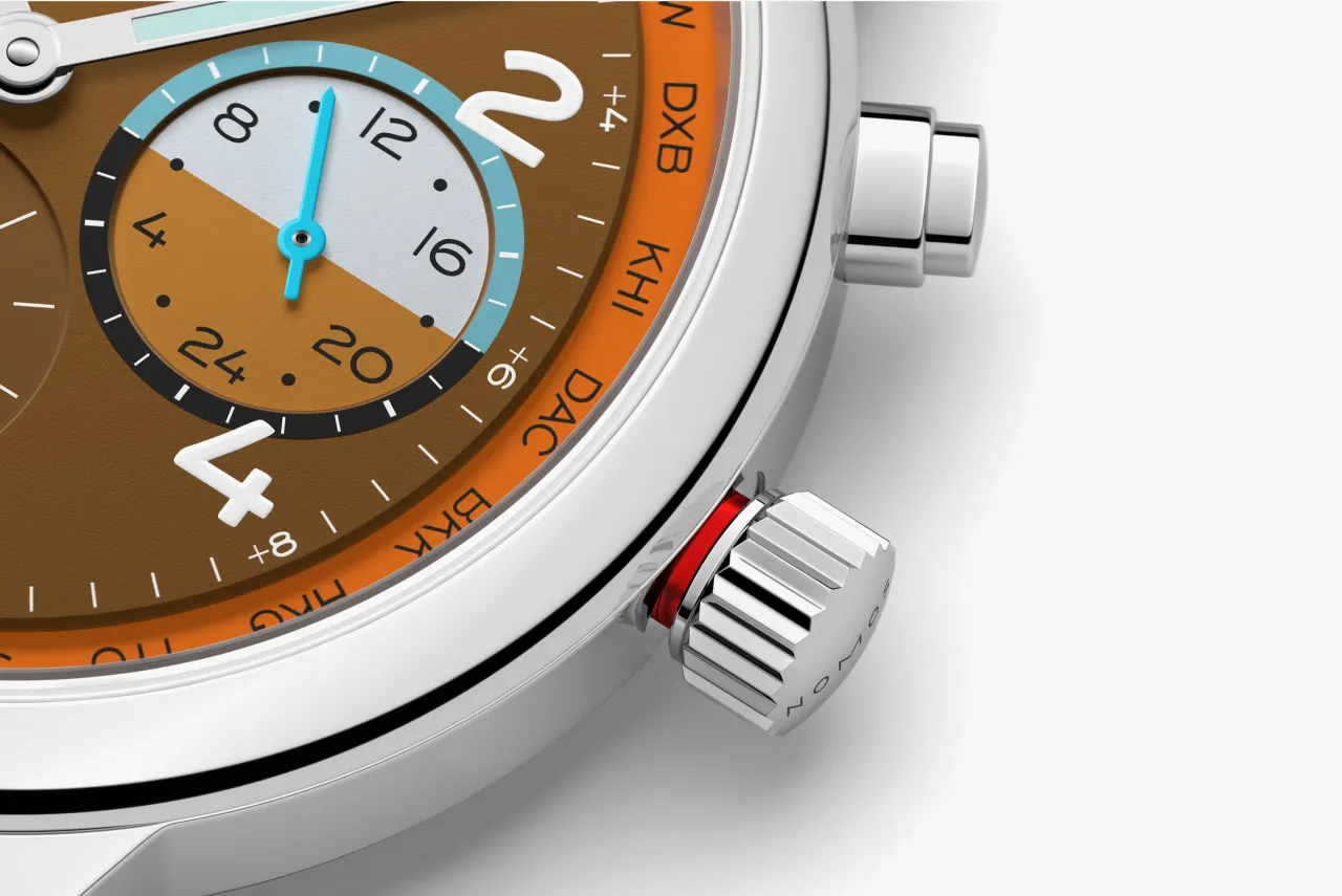 NOMOS Glashütte Club Sport Neomatik Worldtimer Canyon 790S3 detay görseli 5