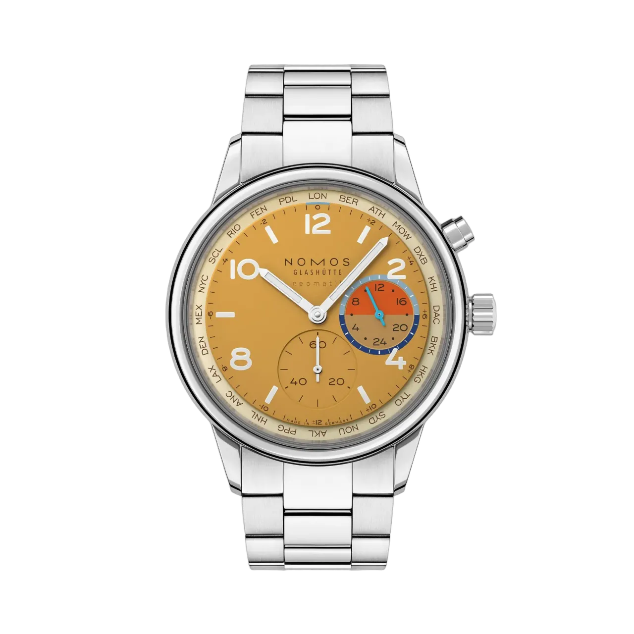 NOMOS Glashütte Club Sport Neomatik Worldtimer Dune 790S6