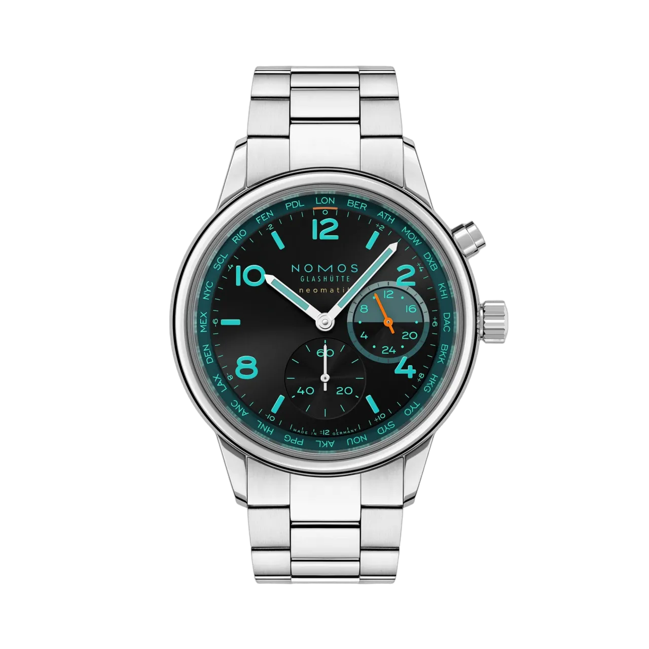 NOMOS Club Sport neomatik Worldtimer Trace 790S7