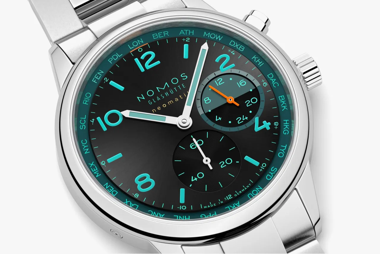 NOMOS Club Sport neomatik Worldtimer Trace 790S7 detay görseli 3