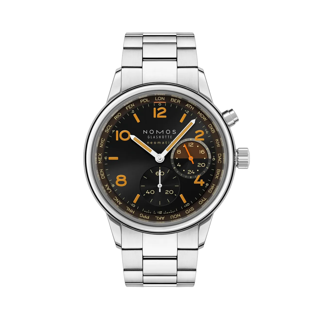 NOMOS Glashütte Club Sport neomatik Worldtimer Grid 790S8