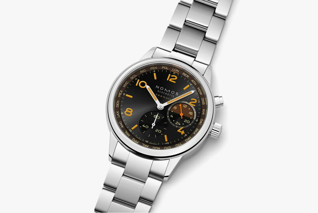 NOMOS Glashütte Club Sport neomatik Worldtimer Grid 790S8 detay görseli 2
