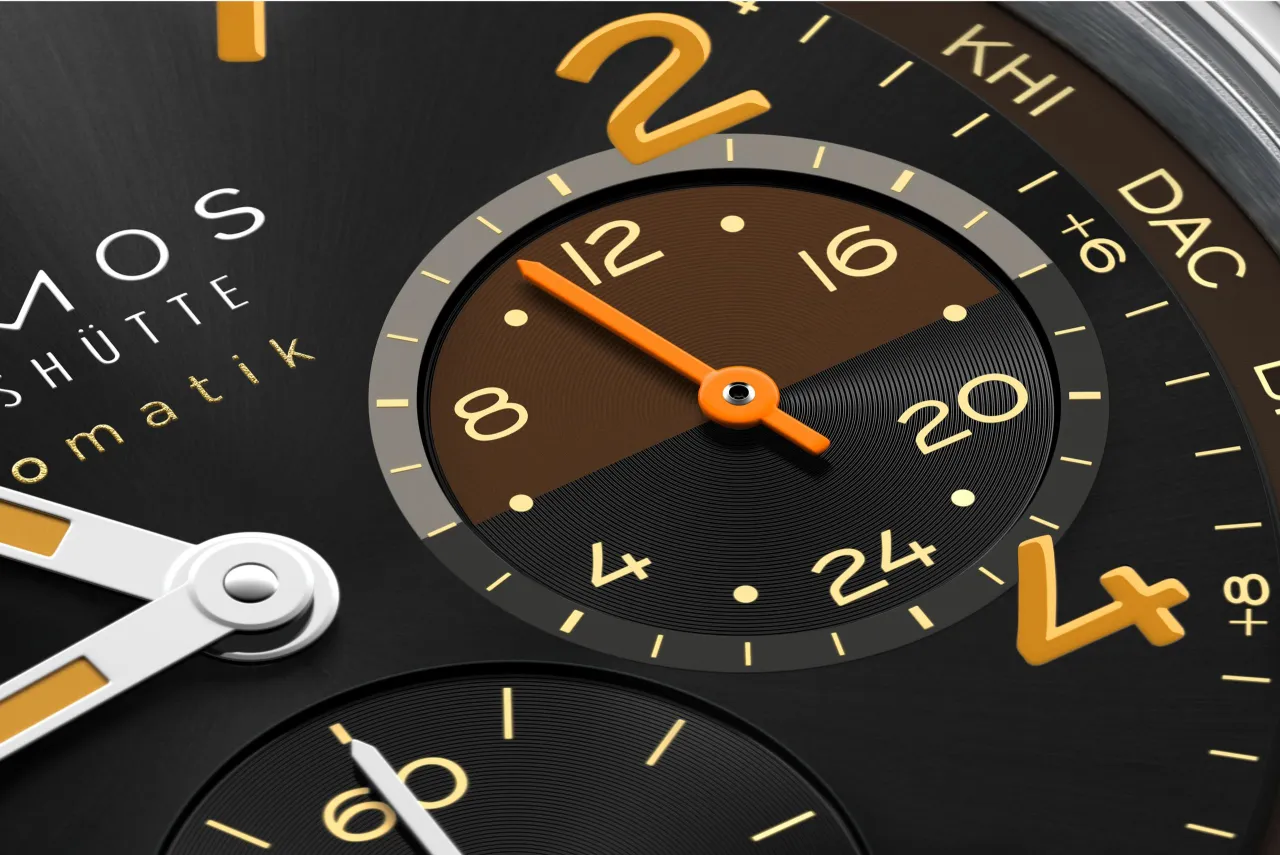 NOMOS Glashütte Club Sport neomatik Worldtimer Grid 790S8 detay görseli 4