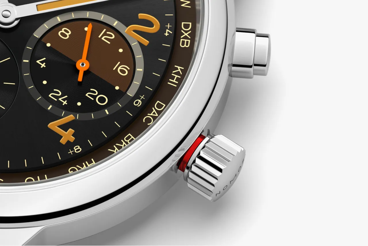 NOMOS Glashütte Club Sport neomatik Worldtimer Grid 790S8 detay görseli 5